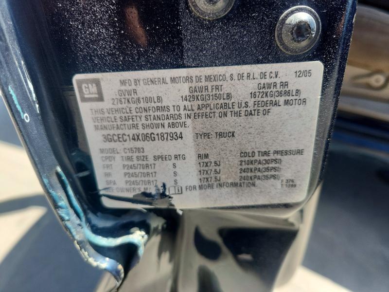 Продажа на аукционе авто 2006 Chevrolet Silverado, vin: 3GCEC14X06G187934, номер лота: 60037196