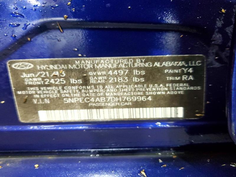 2013 Hyundai Sonata მანქანა იყიდება აუქციონზე, vin: 5NPEC4AB7DH769964, აუქციონის ნომერი: 61152056