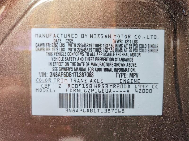 63052496 :رقم المزاد ، 3N8AP6DB1TL387068 vin ، 2026 Nissan Kicks مزاد بيع
