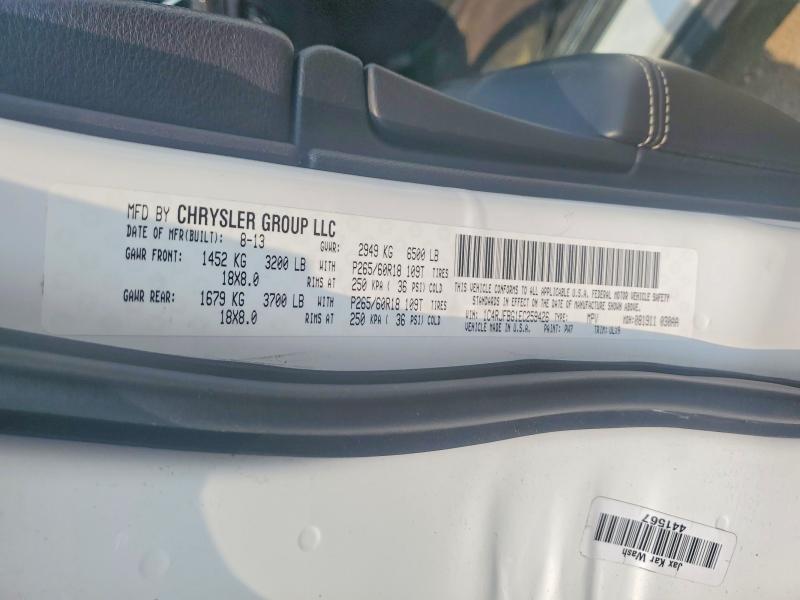 Продажа на аукционе авто 2014 Jeep Grand Cherokee, vin: 1C4RJFBG1EC259426, номер лота: 62753406