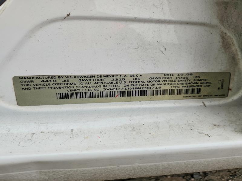 Продаж на аукціоні авто 2009 Volkswagen Jetta, vin: 3VWMZ71K49M290718, номер лоту: 60688036