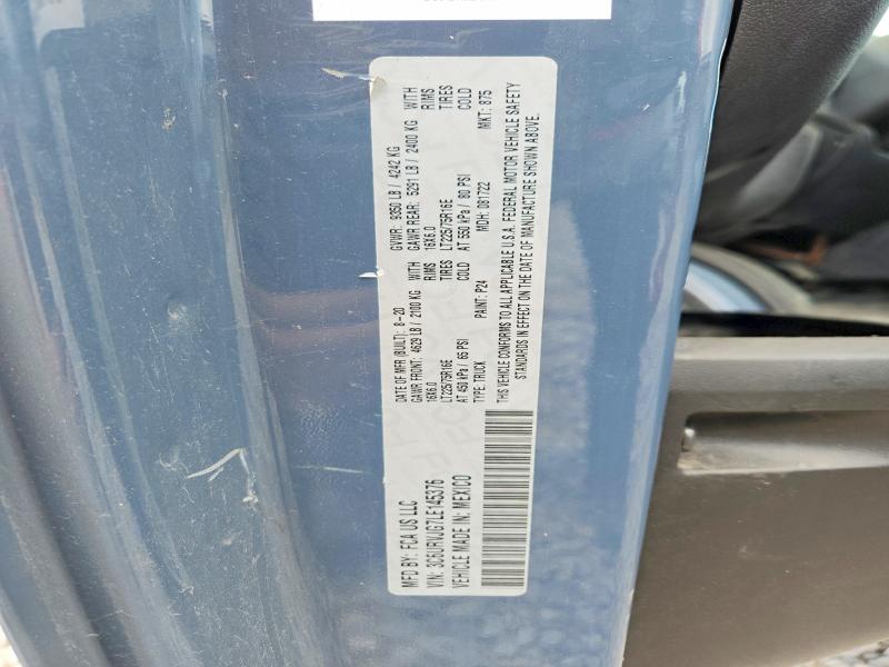61141476 :رقم المزاد ، 3C6URVJG7LE145376 vin ، 2020 Ram Promaster 3500 مزاد بيع