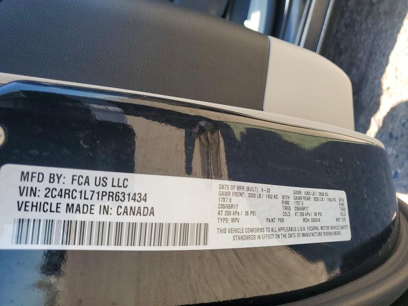 Aukcja sprzedaży 2023 Chrysler Pacifica, vin: 2C4RC1L71PR631434, numer aukcji: 63143126