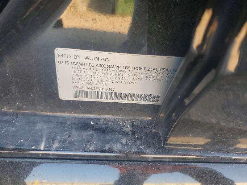 60367346 :رقم المزاد ، WAUFFAFL3FN039447 vin ، 2015 Audi A4 مزاد بيع