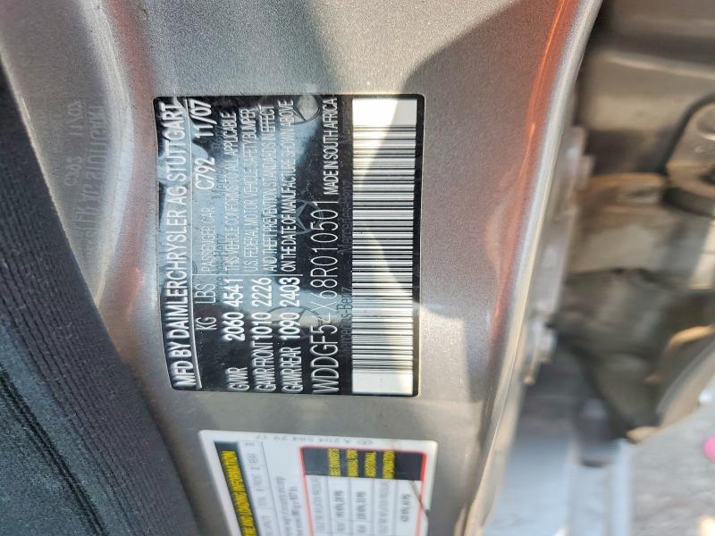 Продаж на аукціоні авто 2008 Mercedes-benz C, vin: WDDGF54X68R010501, номер лоту: 62604346