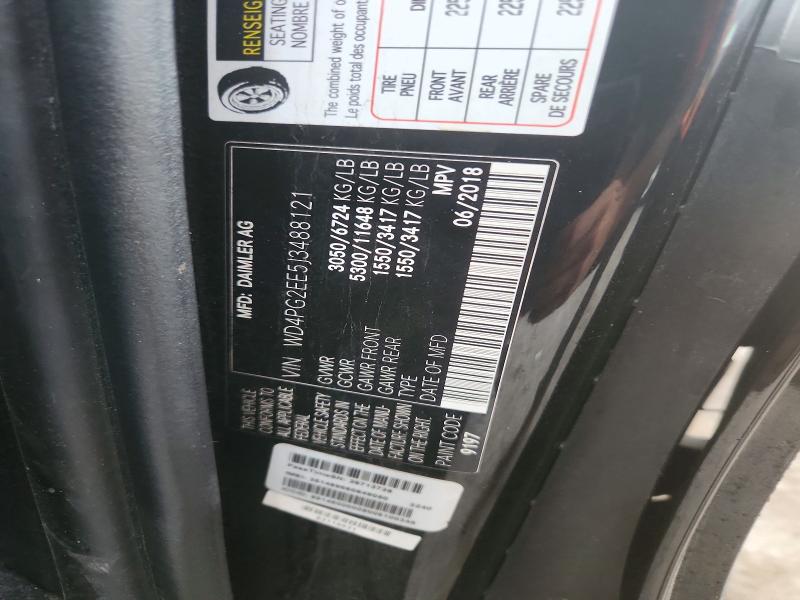 Продажа на аукционе авто 2018 Mercedes-benz Metris, vin: WD4PG2EE5J3488121, номер лота: 61146356