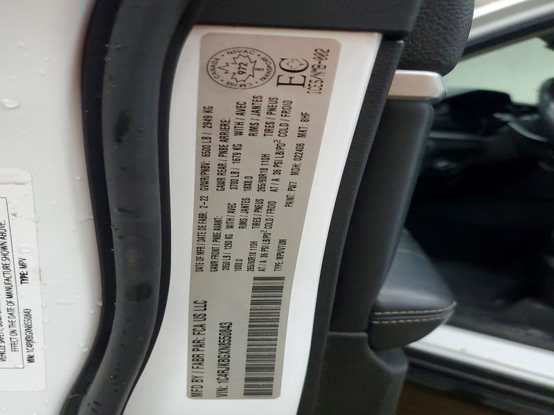 Aukcja sprzedaży 2022 Jeep Grand Cherokee, vin: 1C4RJKBGXN8550843, numer aukcji: 59343776