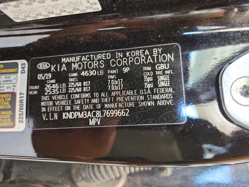 Продаж на аукціоні авто 2020 Kia Sportage, vin: KNDPM3AC8L7699662, номер лоту: 59902726