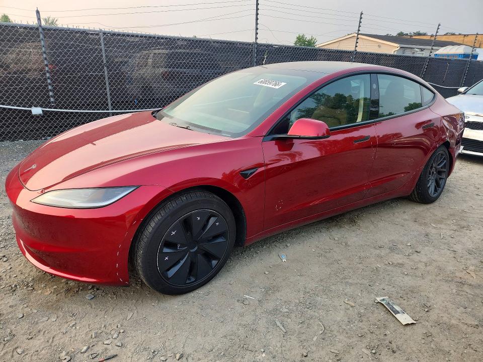 60859766 :رقم المزاد ، 5YJ3E1EA7SF971605 vin ، 2025 Tesla Model 3 مزاد بيع