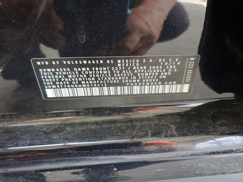 Aukcja sprzedaży 2017 Volkswagen Gti, vin: 3VW4T7AU8HM019212, numer aukcji: 60939036
