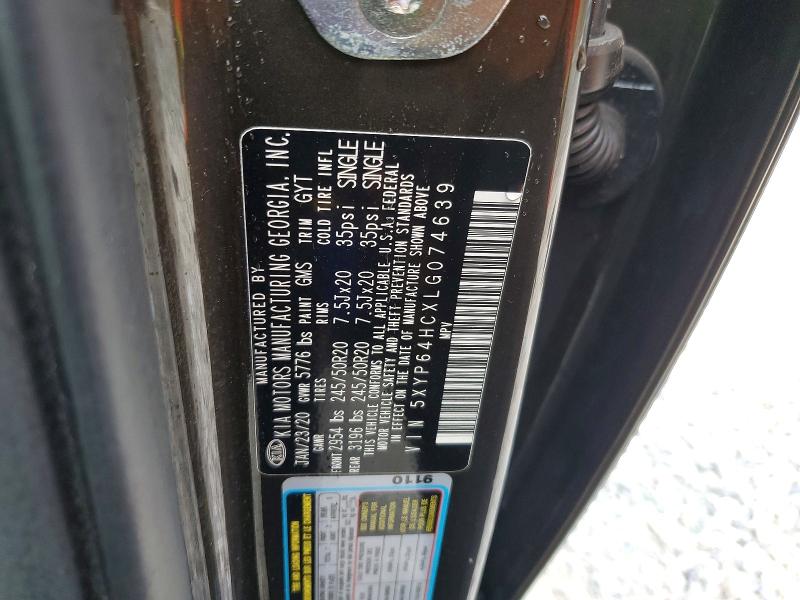 Aukcja sprzedaży 2020 Kia Telluride, vin: 5XYP64HCXLG074639, numer aukcji: 59632486