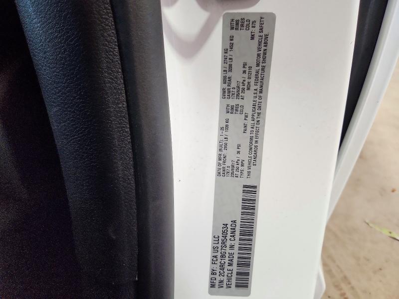 63476866 :رقم المزاد ، 2C4RC1BG7SR540534 vin ، 2025 Chrysler Pacifica مزاد بيع
