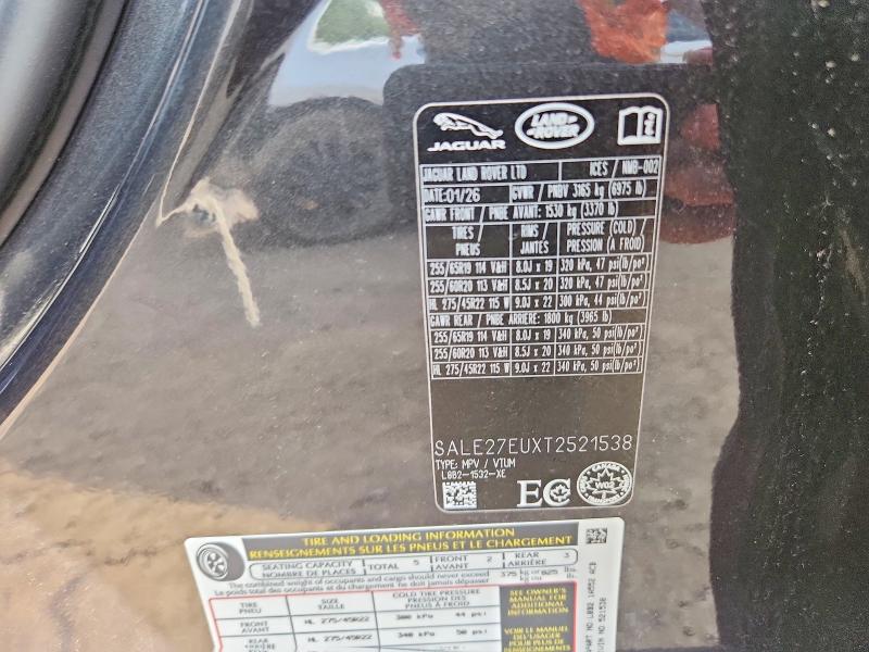 Продажа на аукционе авто 2026 Land Rover Defender, vin: SALE27EUXT2521538, номер лота: 60045676