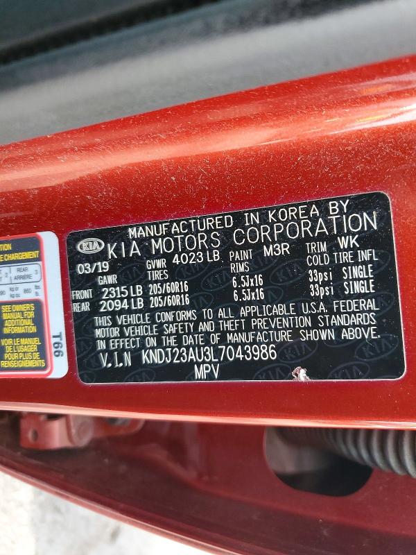 Aukcja sprzedaży 2020 Kia Soul, vin: KNDJ23AU3L7043986, numer aukcji: 63288596