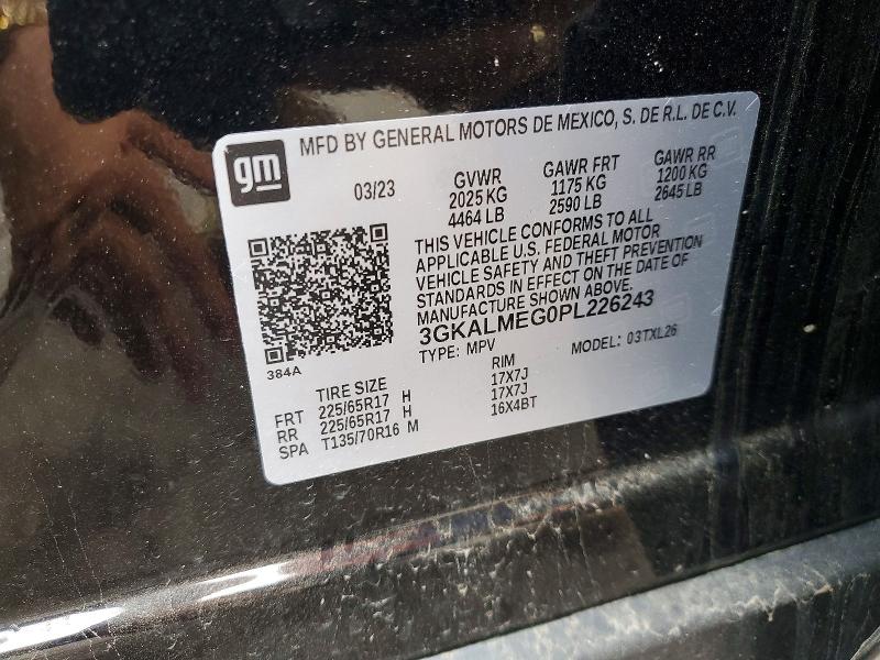 Aukcja sprzedaży 2023 Gmc Terrain, vin: 3GKALMEG0PL226243, numer aukcji: 59799046