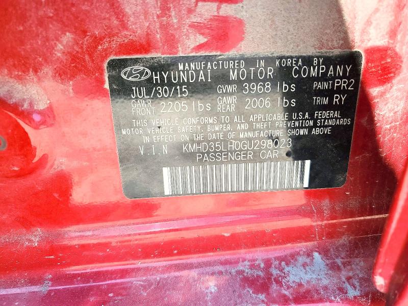 Aukcja sprzedaży 2016 Hyundai Elantra Gt, vin: KMHD35LH0GU298023, numer aukcji: 59358856