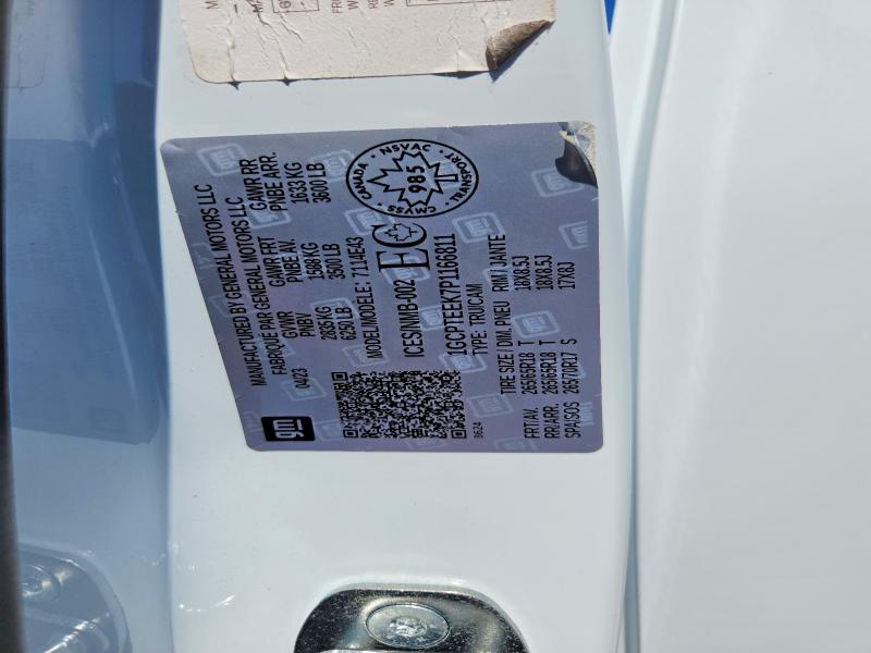 2023 Chevrolet Colorado მანქანა იყიდება აუქციონზე, vin: 1GCPTEEK7P1166811, აუქციონის ნომერი: 63605846