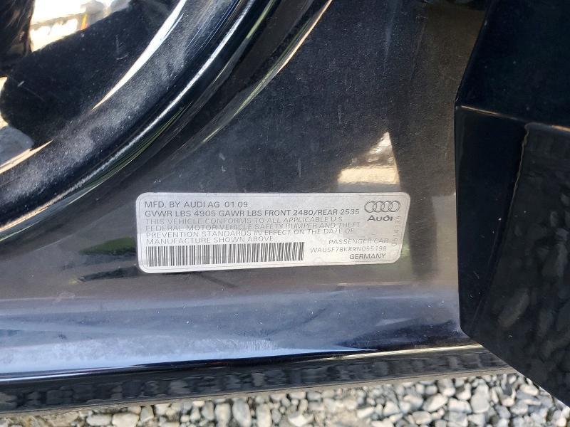 61091046 :رقم المزاد ، WAUSF78K89N055198 vin ، 2009 Audi A4 مزاد بيع