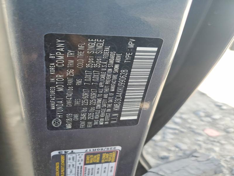 61532086 :رقم المزاد ، KM8J3CA4XKU990628 vin ، 2019 Hyundai Tucson مزاد بيع