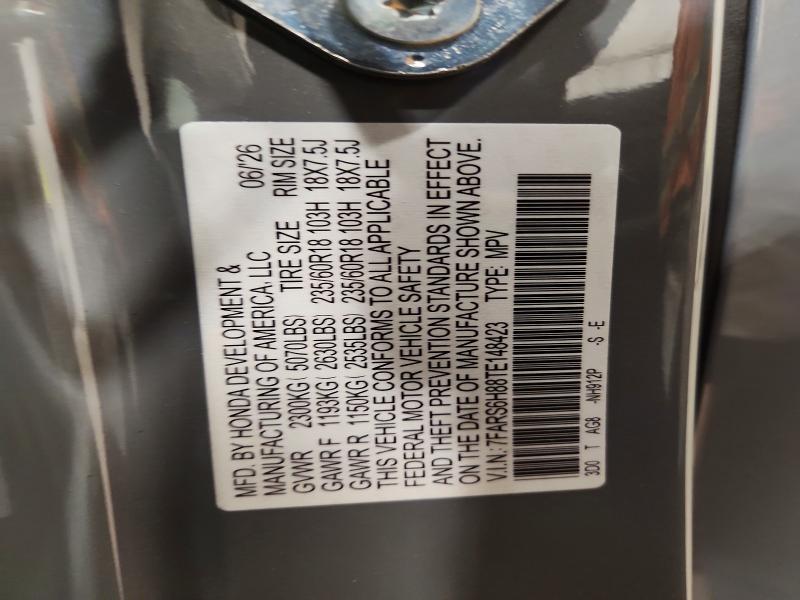 61222246 :رقم المزاد ، 7FARS6H88TE148423 vin ، 2026 Honda Cr-v مزاد بيع