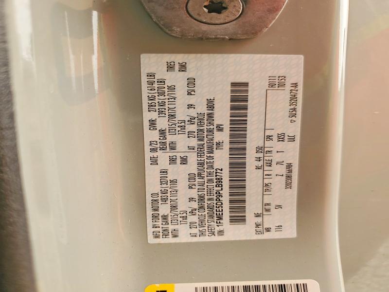 2023 Ford Bronco მანქანა იყიდება აუქციონზე, vin: 1FMEE5DP9PLB98772, აუქციონის ნომერი: 61626986