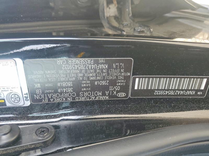 62053436 :رقم المزاد ، KNAFU4A27B5459132 vin ، 2011 Kia Forte مزاد بيع