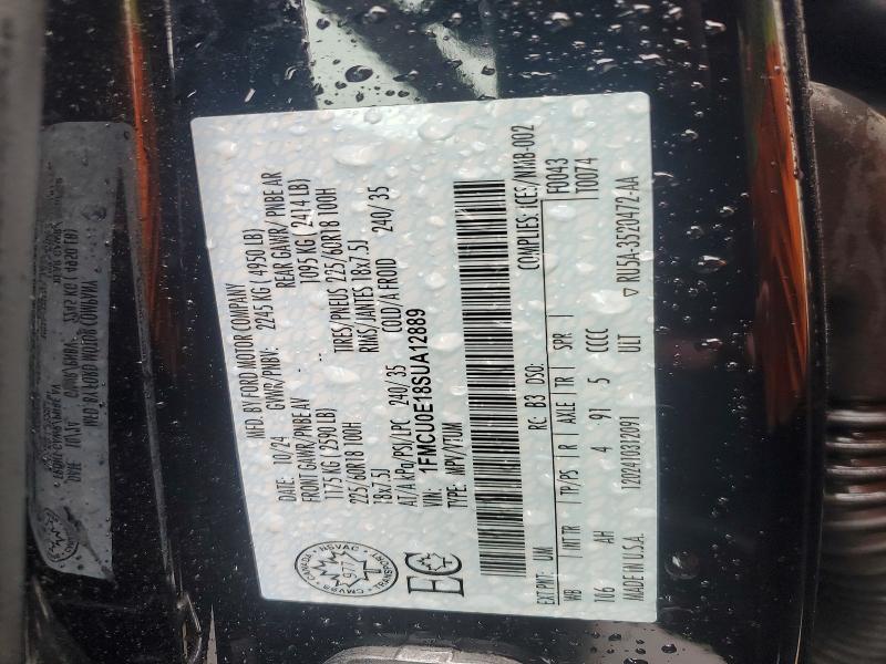 62061486 :رقم المزاد ، 1FMCU0E18SUA12889 vin ، 2025 Ford Escape مزاد بيع