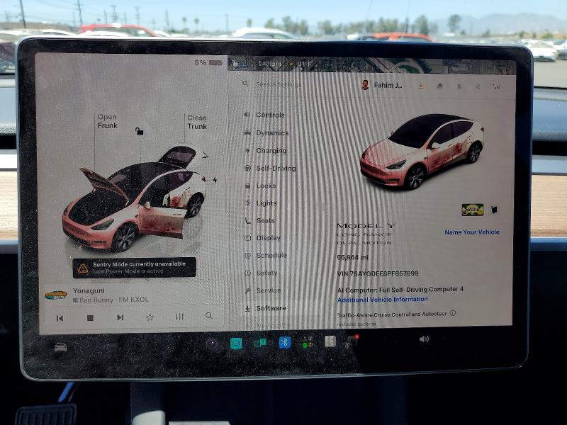 60033136 :رقم المزاد ، 7SAYGDEE8PF857899 vin ، 2023 Tesla Model Y مزاد بيع