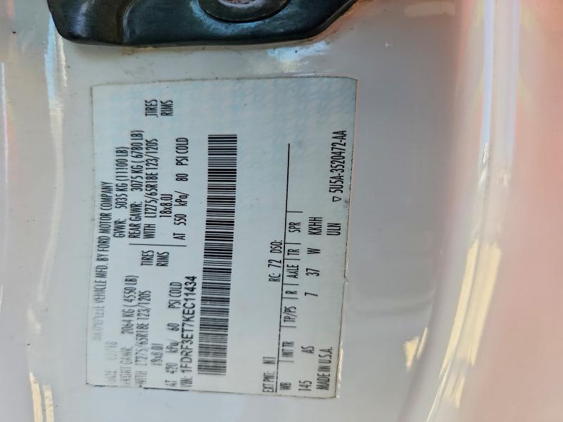 Aukcja sprzedaży 2019 Ford F350, vin: 1FDRF3ET7KEC11434, numer aukcji: 62354286