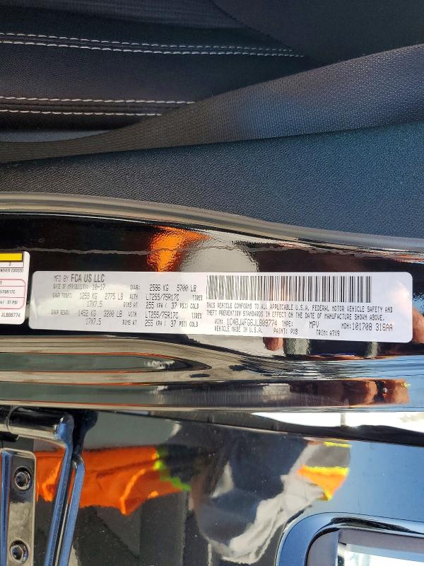 Продажа на аукционе авто 2018 Jeep Wrangler Unlimited, vin: 1C4BJWFG6JL809774, номер лота: 85447375