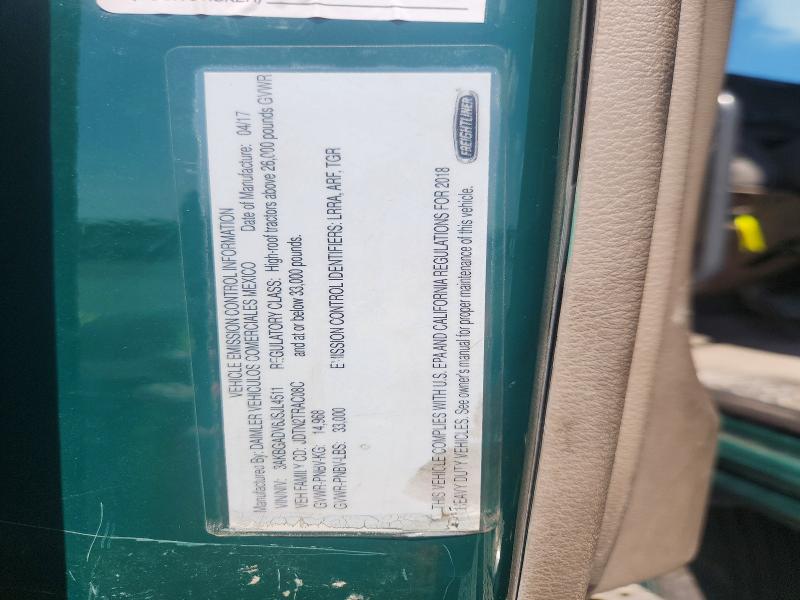 Aukcja sprzedaży 2018 Freightliner Cascadia 113, vin: 3AKBGADV6JSJL4511, numer aukcji: 59224306