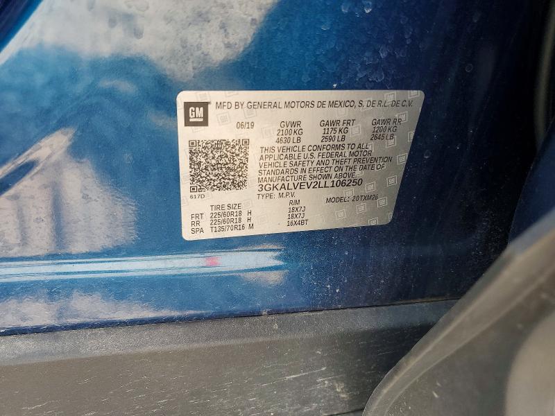 61426996 :رقم المزاد ، 3GKALVEV2LL106250 vin ، 2020 Gmc Terrain مزاد بيع