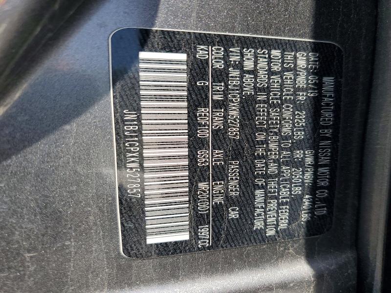 Aukcja sprzedaży 2019 Nissan Rogue Sport, vin: JN1BJ1CPXKW527857, numer aukcji: 63229336