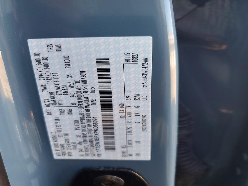 Продаж на аукціоні авто 2023 Ford F150, vin: 1FTEW1EPXPKD58091, номер лоту: 62682236