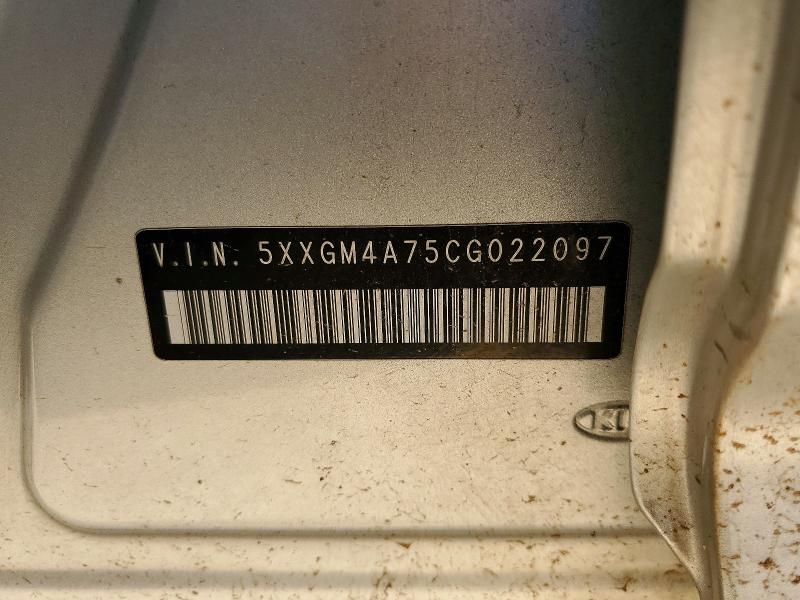 60364726 :رقم المزاد ، 5XXGM4A75CG022097 vin ، 2012 Kia Optima مزاد بيع