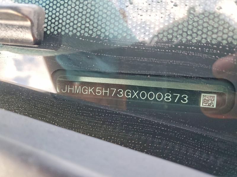 Продажа на аукционе авто 2016 Honda Fit, vin: JHMGK5H73GX000873, номер лота: 61497156