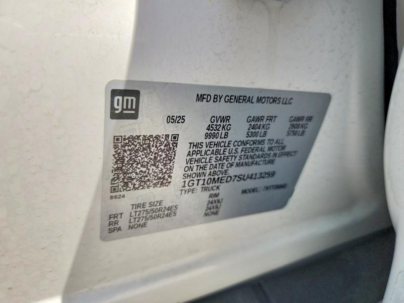 Продаж на аукціоні авто 2025 Gmc Sierra, vin: 1GT10MED7SU413259, номер лоту: 67159146