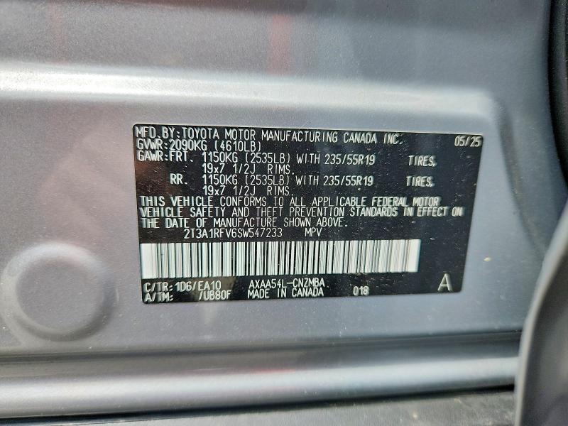 Aukcja sprzedaży 2025 Toyota Rav4, vin: 2T3A1RFV6SW547233, numer aukcji: 61697926