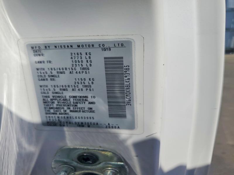 Aukcja sprzedaży 2020 Nissan Nv200, vin: 3N6CM0KN8LK693985, numer aukcji: 61361136