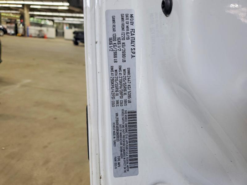 60552756 :رقم المزاد ، ZFBHRFAB9K6N90133 vin ، 2019 Ram Promaster City مزاد بيع