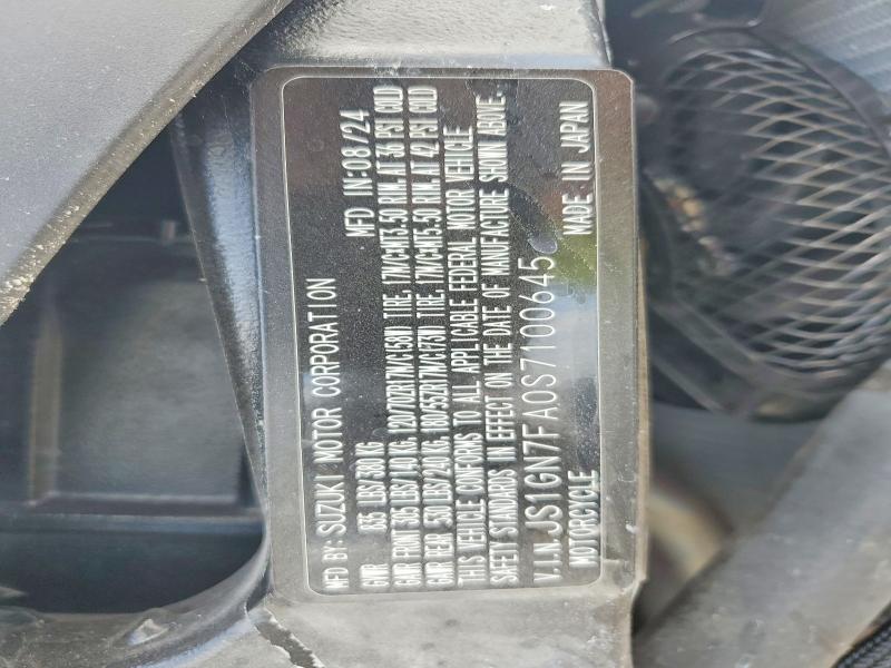 Продаж на аукціоні авто 2025 Suzuki Gsx-r600, vin: JS1GN7FA0S7100645, номер лоту: 59720906