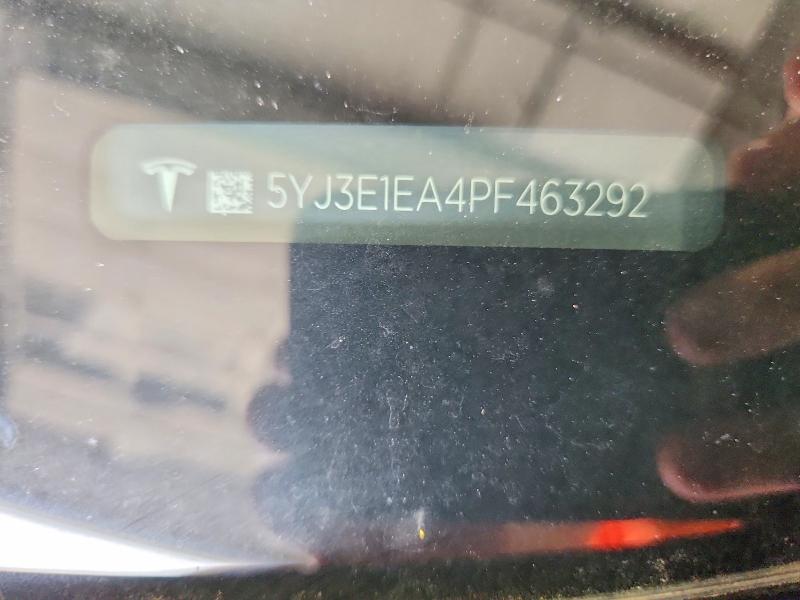 60369246 :رقم المزاد ، 5YJ3E1EA4PF463292 vin ، 2023 Tesla Model 3 مزاد بيع