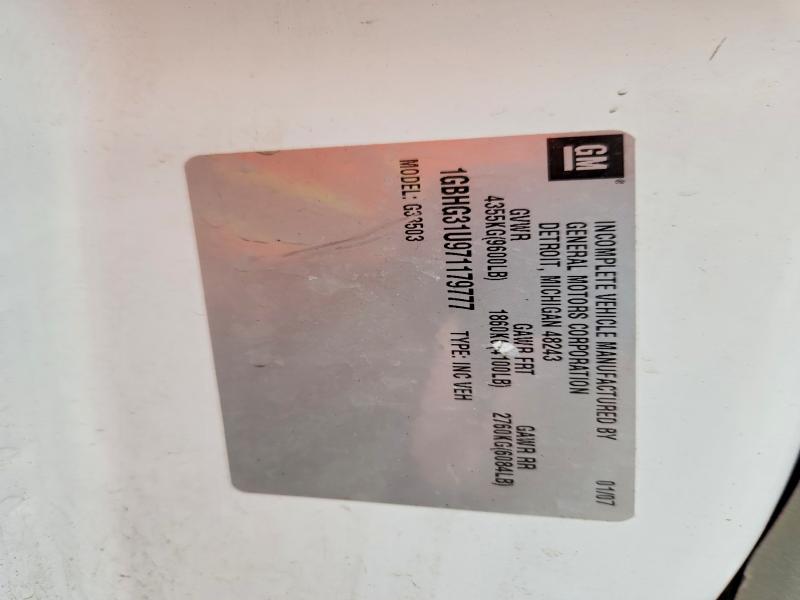 59898206 :رقم المزاد ، 1GBHG31U971179777 vin ، 2007 Chevrolet Express G3500 مزاد بيع