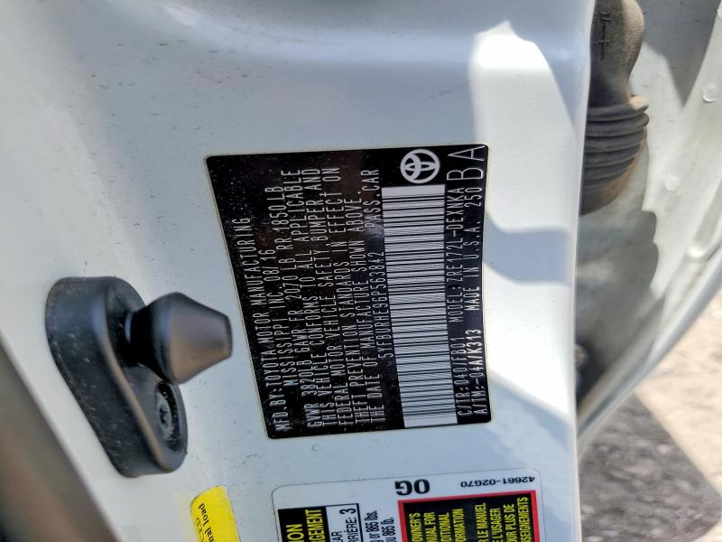 62906566 :رقم المزاد ، 5YFBURHE9GP563842 vin ، 2016 Toyota Corolla مزاد بيع