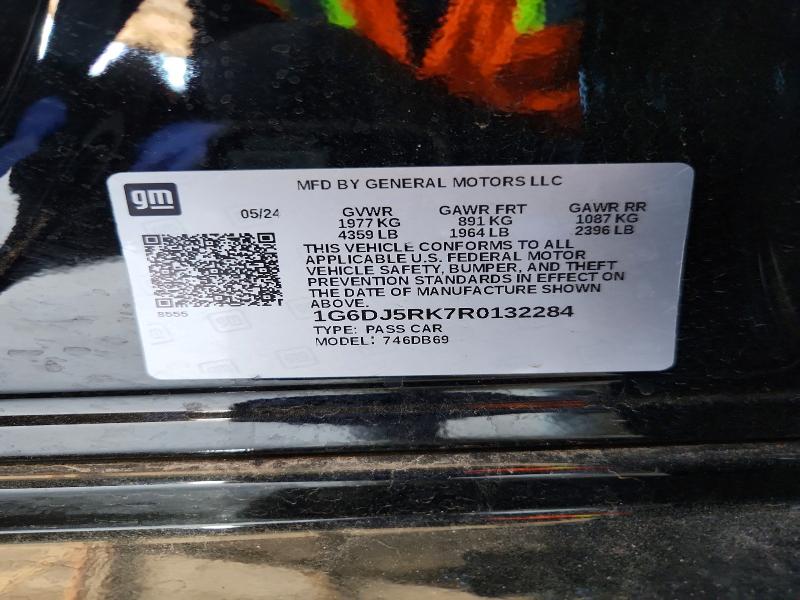 2024 Cadillac Ct4 მანქანა იყიდება აუქციონზე, vin: 1G6DJ5RK7R0132284, აუქციონის ნომერი: 59543316