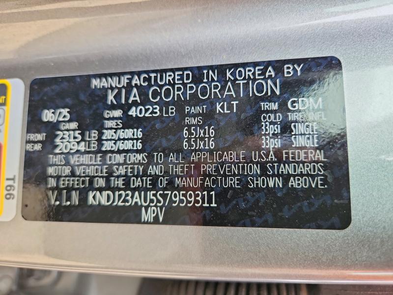 Aukcja sprzedaży 2025 Kia Soul, vin: KNDJ23AU5S7959311, numer aukcji: 63337306
