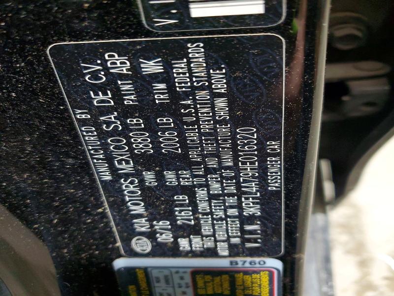 59310376 :رقم المزاد ، 3KPFL4A79HE016320 vin ، 2017 Kia Forte مزاد بيع