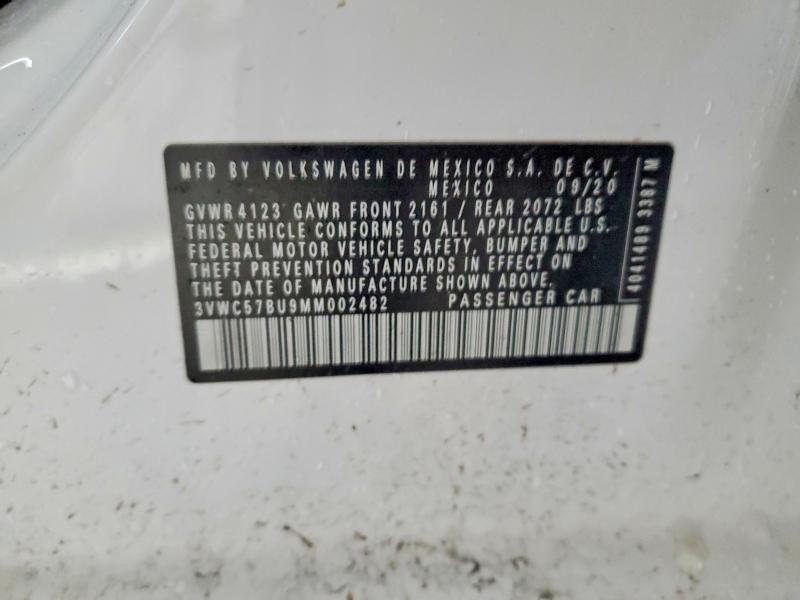 Продаж на аукціоні авто 2021 Volkswagen Jetta, vin: 3VWC57BU9MM002482, номер лоту: 60694856