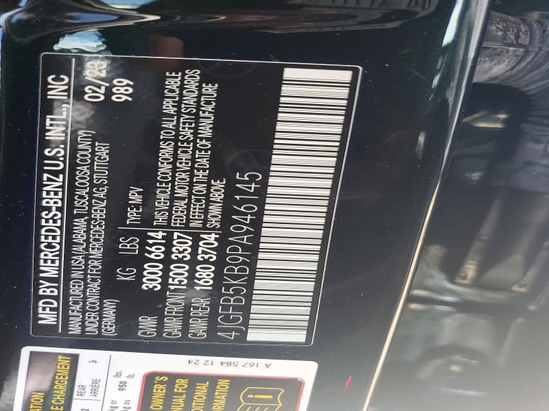 Продажа на аукционе авто 2023 Mercedes-benz Gle, vin: 4JGFB5KB9PA946145, номер лота: 59900486