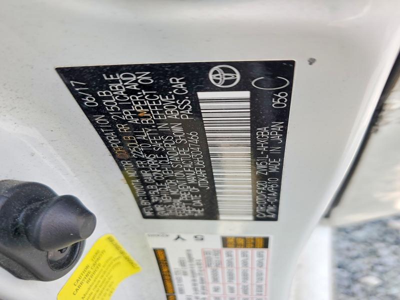 62571576 :رقم المزاد ، JTDKARFU6H3047466 vin ، 2017 Toyota Prius مزاد بيع